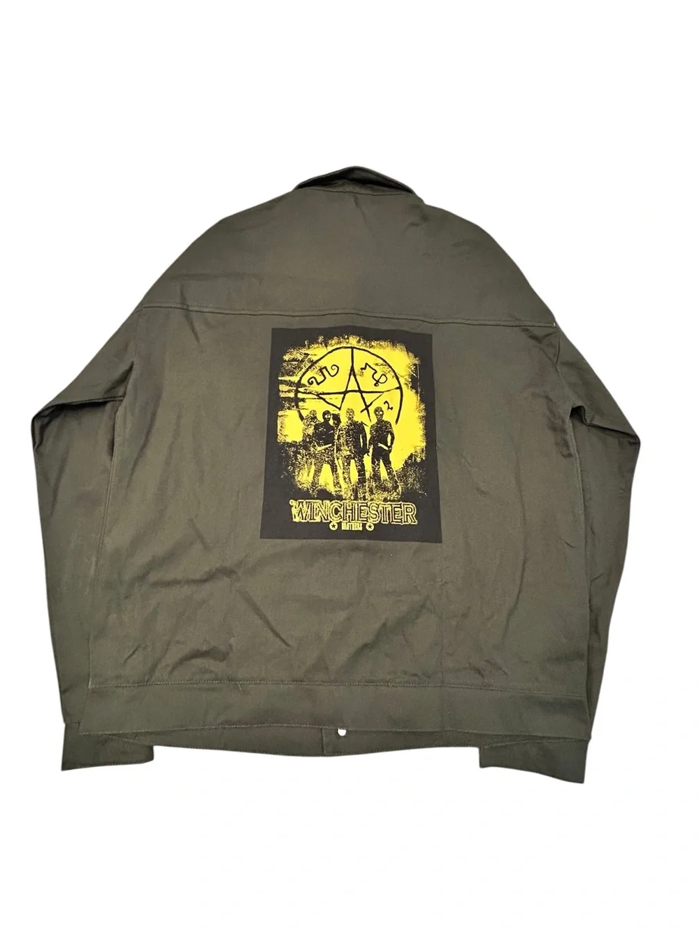 Culturefly SUPERNATURAL Olive Green Shacket Winchester Brothers Men’s M Cotton